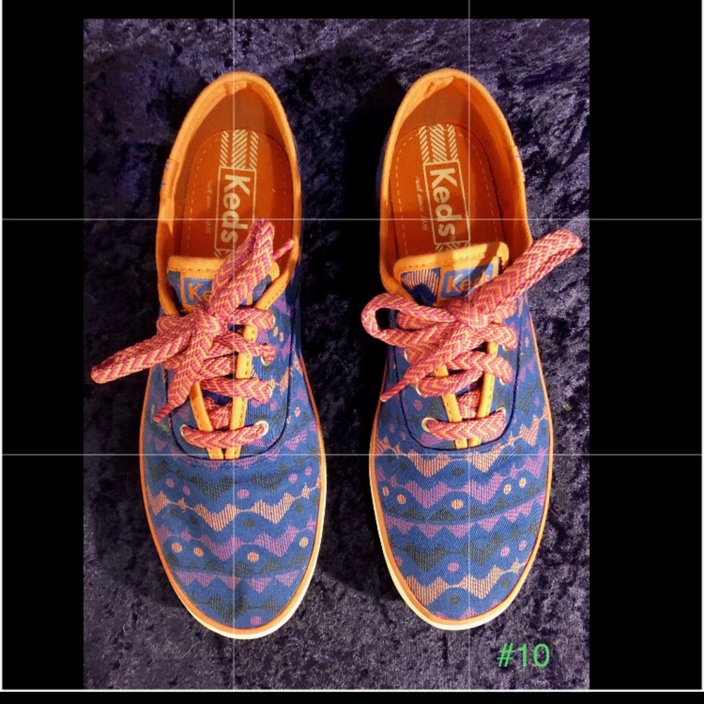 New Keds Tennis Sneaker Multi color Rare keds sz 8 W
